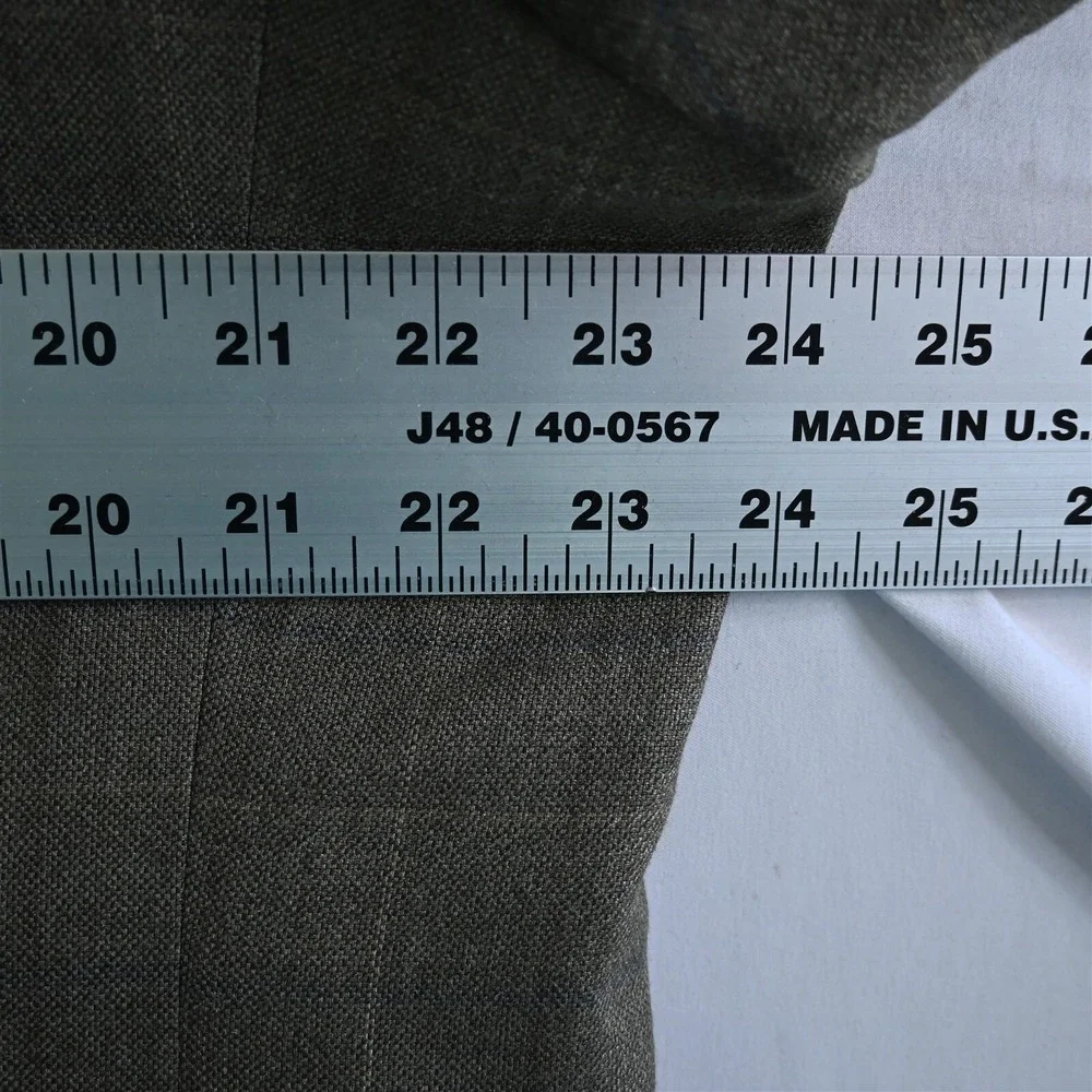 Jos A Bank 44R Green Windowpane Check‎ Silk Wool Blazer Jacket Sport Coat